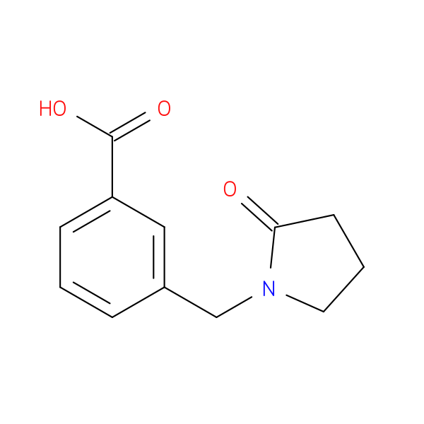 3-[(2-oxopyrrolidin-1-yl)methyl]benzoic acid