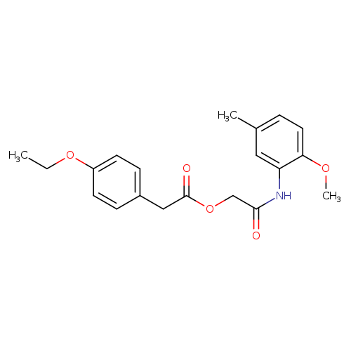 [(2-methoxy-5-methylphenyl)carbamoyl]methyl 2-(4-ethoxyphenyl)acetate