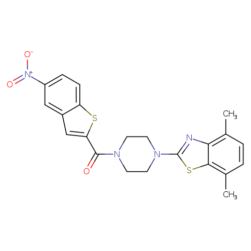 4,7-dimethyl-2-[4-(5-nitro-1-benzothiophene-2-carbonyl)piperazin-1-yl]-1,3-benzothiazole
