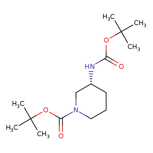 1-Piperidinecarboxylic acid, 3-[[(1,1-dimethylethoxy)carbonyl]amino]-, 1,1-dimethylethyl ester, (3R)-