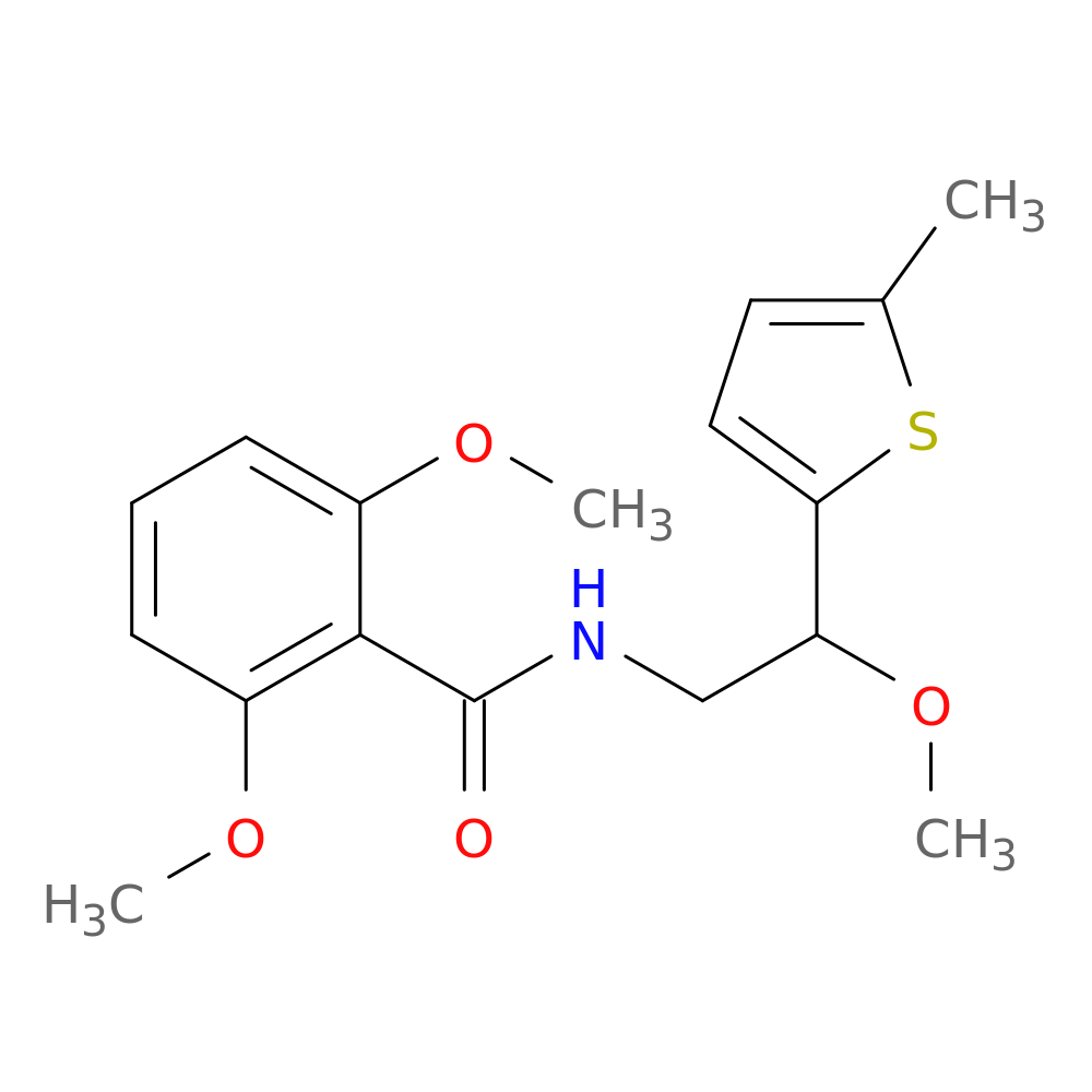 2,6-dimethoxy-N-[2-methoxy-2-(5-methylthiophen-2-yl)ethyl]benzamide