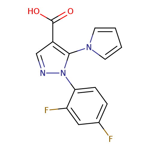 1-(2,4-Difluorophenyl)-5-(1h-pyrrol-1-yl)-1h-pyrazole-4-carboxylic acid