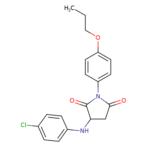 3-[(4-chlorophenyl)amino]-1-(4-propoxyphenyl)pyrrolidine-2,5-dione