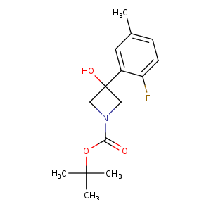 tert-butyl 3-(2-fluoro-5-methylphenyl)-3-hydroxyazetidine-1-carboxylate