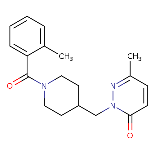 6-methyl-2-{[1-(2-methylbenzoyl)piperidin-4-yl]methyl}-2,3-dihydropyridazin-3-one