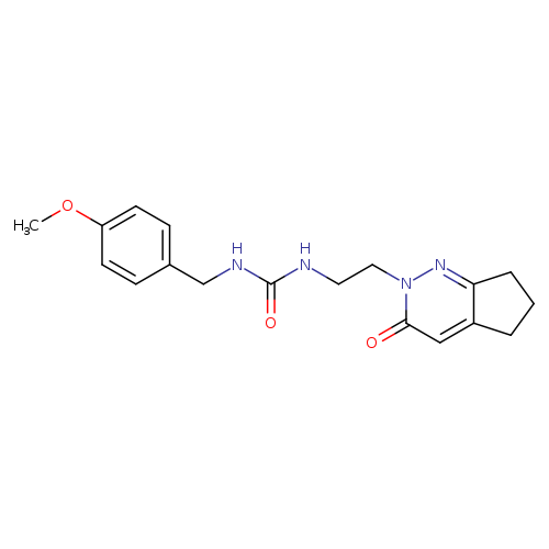 1-[(4-methoxyphenyl)methyl]-3-(2-{3-oxo-2H,3H,5H,6H,7H-cyclopenta[c]pyridazin-2-yl}ethyl)urea