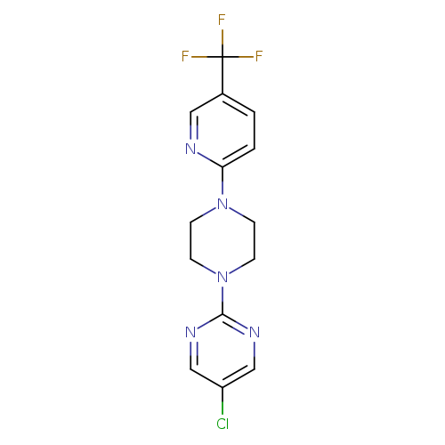 5-chloro-2-{4-[5-(trifluoromethyl)pyridin-2-yl]piperazin-1-yl}pyrimidine