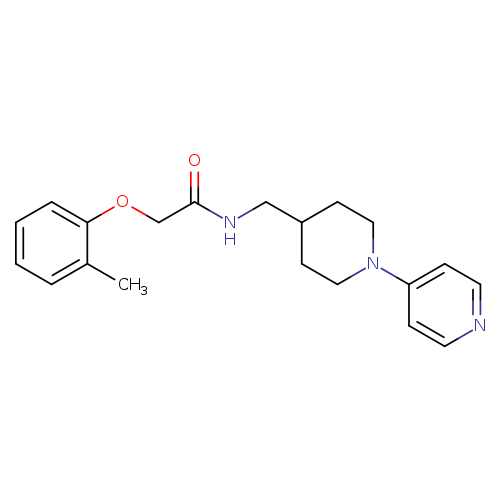 2-(2-methylphenoxy)-N-{[1-(pyridin-4-yl)piperidin-4-yl]methyl}acetamide