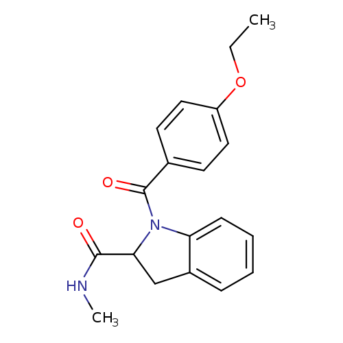 1-(4-ethoxybenzoyl)-N-methyl-2,3-dihydro-1H-indole-2-carboxamide