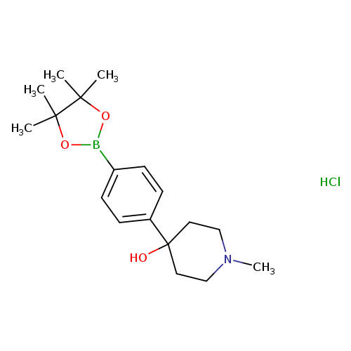 4-(1-Methyl-4-hydroxypiperidin-4-yl)phenylboronic acid pinacol ester, HCl
