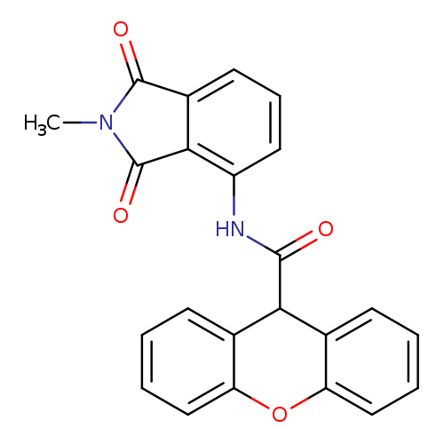 N-(2-methyl-1,3-dioxo-2,3-dihydro-1H-isoindol-4-yl)-9H-xanthene-9-carboxamide