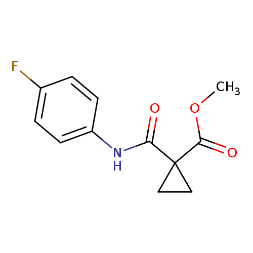METHYL 1-[(4-FLUOROPHENYL)CARBAMOYL]CYCLOPROPANECARBOXYLATE