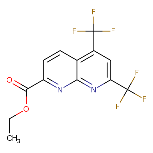 ethyl 5,7-bis(trifluoromethyl)-1,8-naphthyridine-2-carboxylate