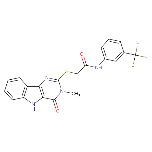 2-({3-methyl-4-oxo-3H,4H,5H-pyrimido[5,4-b]indol-2-yl}sulfanyl)-N-[3-(trifluoromethyl)phenyl]acetamide