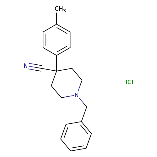 1-benzyl-4-(4-methylphenyl)piperidine-4-carbonitrile hydrochloride