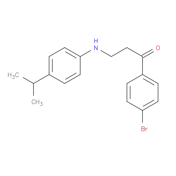 1-(4-Bromophenyl)-3-((4-isopropylphenyl)amino)propan-1-one