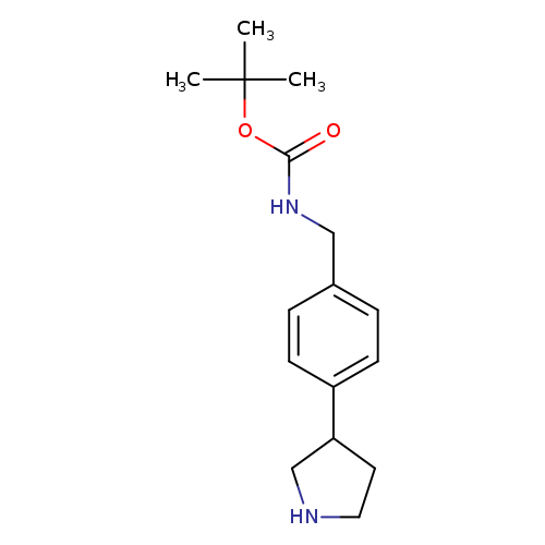 tert-butyl N-{[4-(pyrrolidin-3-yl)phenyl]methyl}carbamate