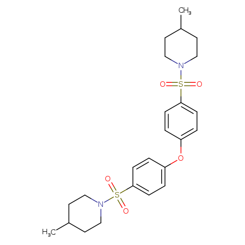 4-methyl-1-(4-{4-[(4-methylpiperidin-1-yl)sulfonyl]phenoxy}benzenesulfonyl)piperidine