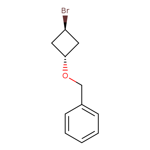 {[3-bromocyclobutoxy]methyl}benzene, trans