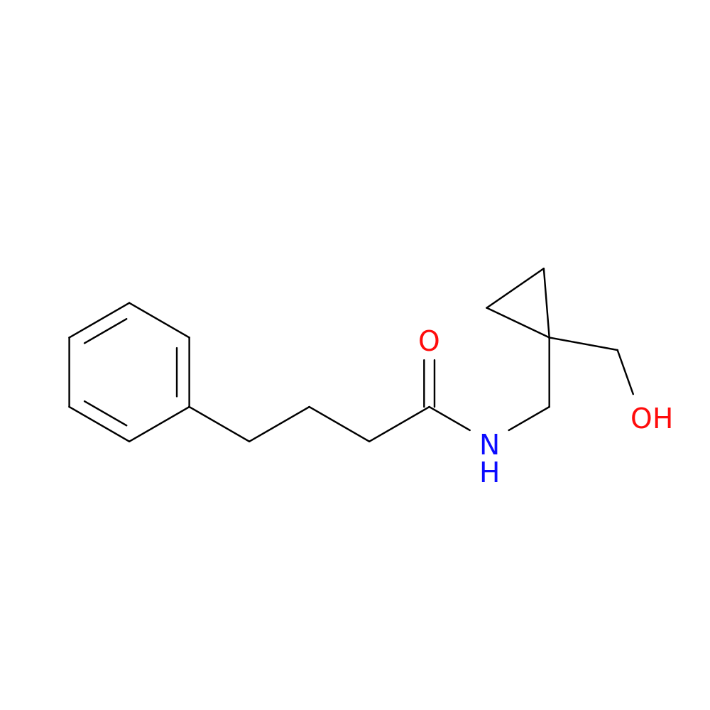 N-{[1-(hydroxymethyl)cyclopropyl]methyl}-4-phenylbutanamide