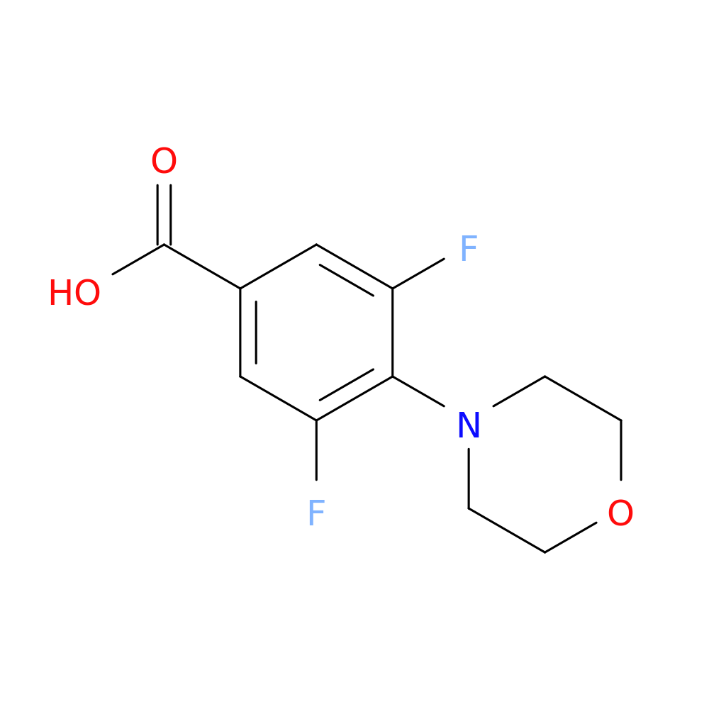 3,5-difluoro-4-(morpholin-4-yl)benzoic acid
