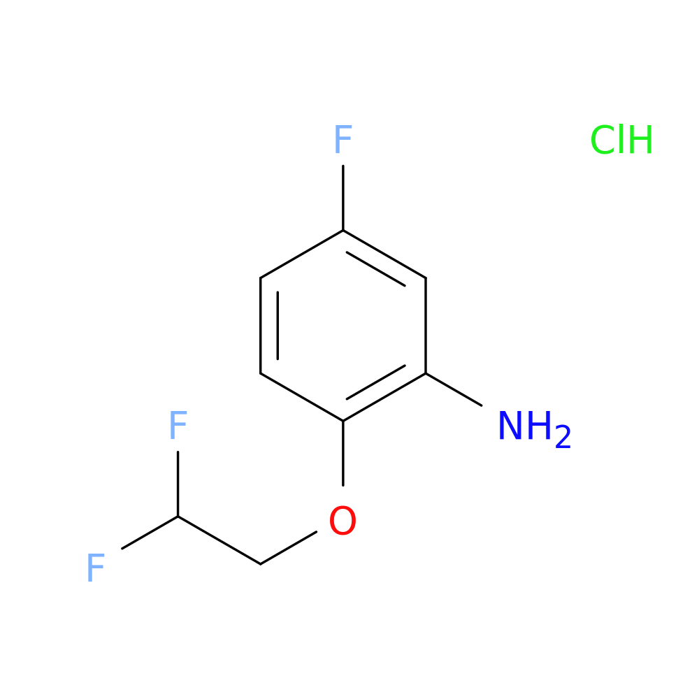 2-(2,2-difluoroethoxy)-5-fluoroaniline hydrochloride