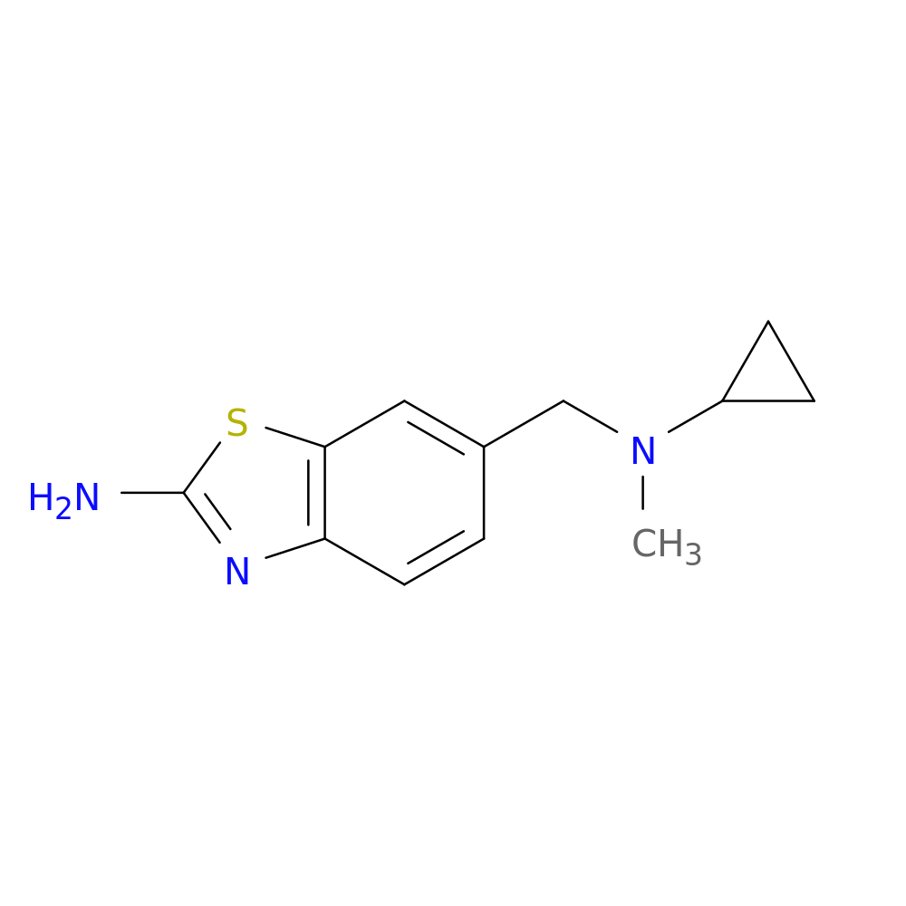 6-{[cyclopropyl(methyl)amino]methyl}-1,3-benzothiazol-2-amine