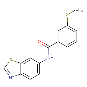 N-(1,3-benzothiazol-6-yl)-3-(methylsulfanyl)benzamide