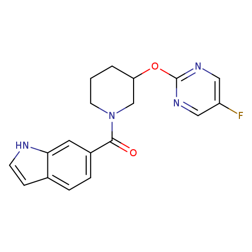6-{3-[(5-fluoropyrimidin-2-yl)oxy]piperidine-1-carbonyl}-1H-indole