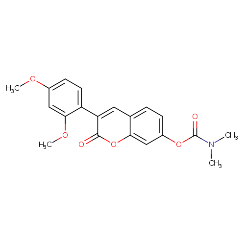 3-(2,4-dimethoxyphenyl)-2-oxo-2H-chromen-7-yl N,N-dimethylcarbamate