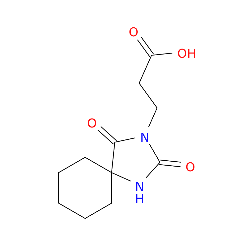 3-(2,4-Dioxo-1,3-diazaspiro[4.5]decan-3-yl)propanoic acid