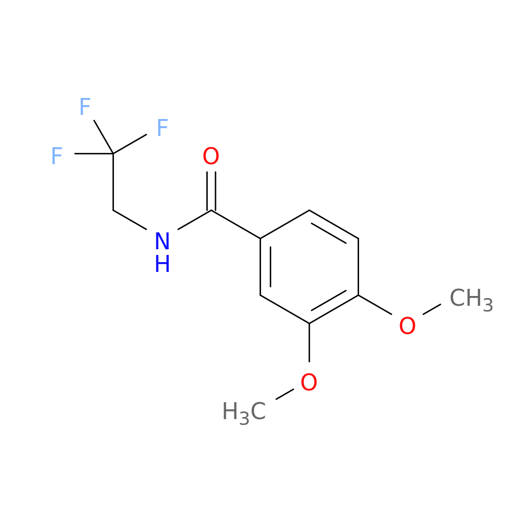 "3,4-dimethoxy-N-(2,2,2-trifluoroethyl)benzamide"