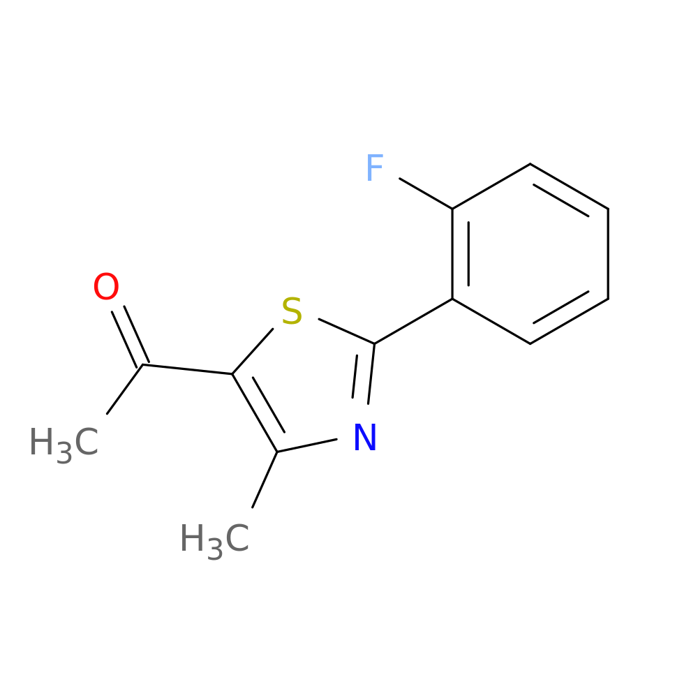1-[2-(2-fluorophenyl)-4-methyl-1,3-thiazol-5-yl]ethan-1-one