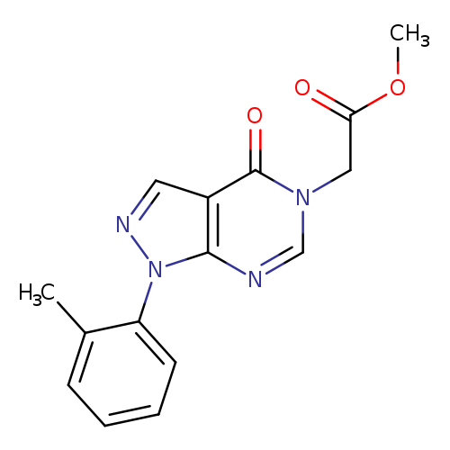 methyl 2-[1-(2-methylphenyl)-4-oxo-1H,4H,5H-pyrazolo[3,4-d]pyrimidin-5-yl]acetate