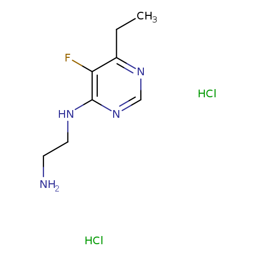 N1-(6-ethyl-5-fluoropyrimidin-4-yl)ethane-1,2-diaminedihydrochloride