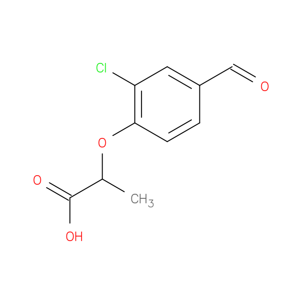 2-(2-Chloro-4-formylphenoxy)propanoic acid