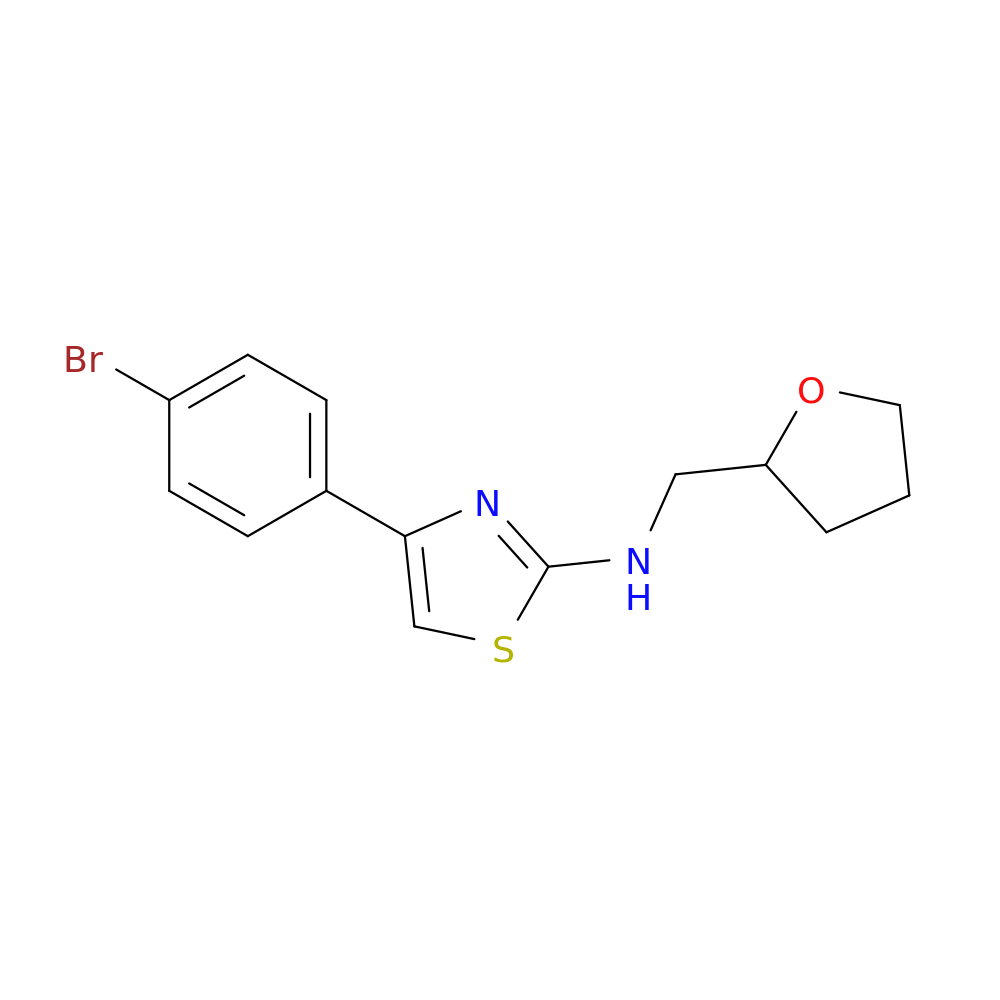 4-(4-bromophenyl)-N-[(oxolan-2-yl)methyl]-1,3-thiazol-2-amine