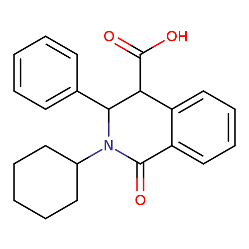2-Cyclohexyl-1-oxo-3-phenyl-1,2,3,4-tetrahydroisoquinoline-4-carboxylic acid