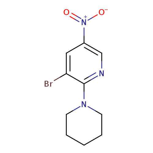 3-Bromo-5-nitro-2-(piperidin-1-yl)pyridine