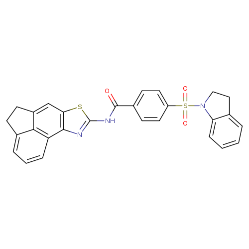 4-(2,3-dihydro-1H-indole-1-sulfonyl)-N-{5-thia-3-azatetracyclo[6.6.1.0^{2,6}.0^{11,15}]pentadeca-1(15),2(6),3,7,11,13-hexaen-4-yl}benzamide