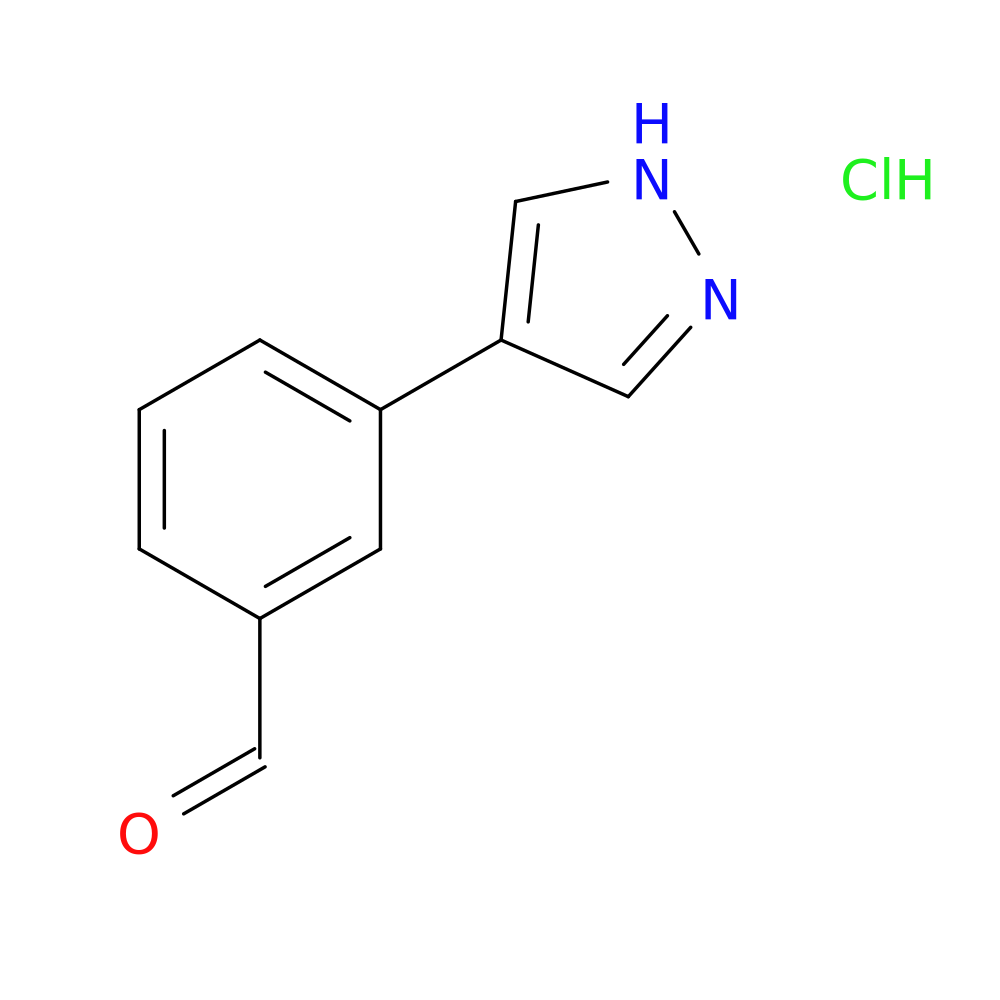 3-(1H-pyrazol-4-yl)benzaldehyde hydrochloride