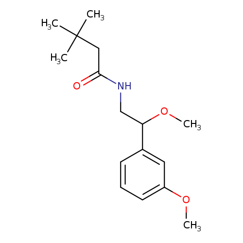 N-[2-methoxy-2-(3-methoxyphenyl)ethyl]-3,3-dimethylbutanamide