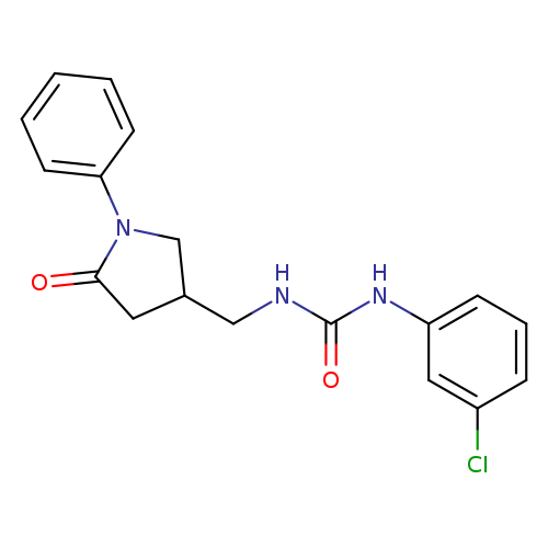 1-(3-chlorophenyl)-3-[(5-oxo-1-phenylpyrrolidin-3-yl)methyl]urea