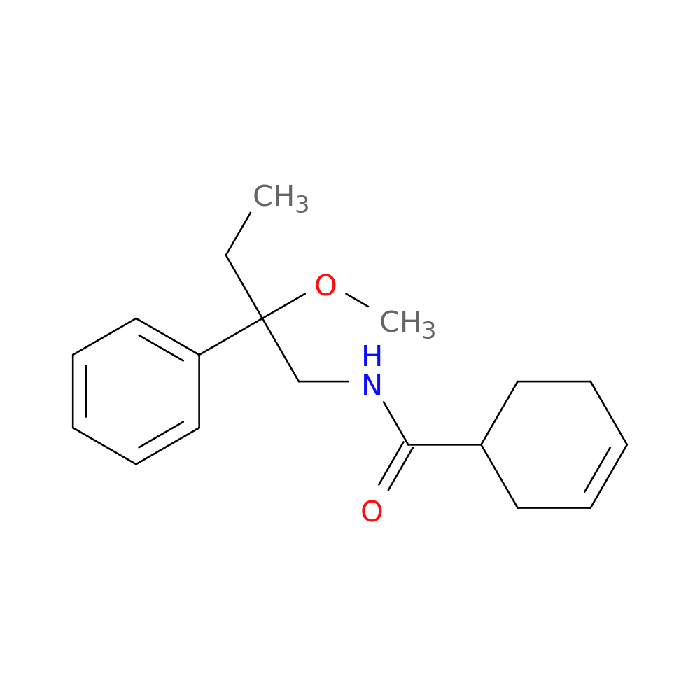 N-(2-methoxy-2-phenylbutyl)cyclohex-3-ene-1-carboxamide