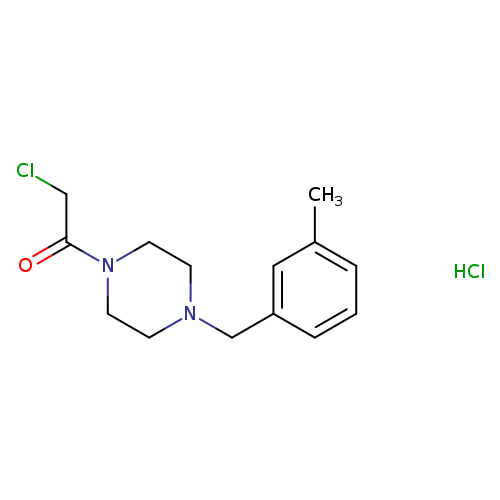 2-chloro-1-{4-[(3-methylphenyl)methyl]piperazin-1-yl}ethan-1-one hydrochloride