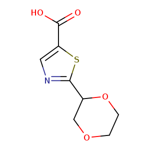 2-(1,4-dioxan-2-yl)-1,3-thiazole-5-carboxylic acid
