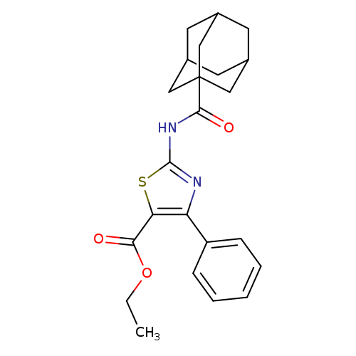 ethyl 2-(adamantane-1-amido)-4-phenyl-1,3-thiazole-5-carboxylate
