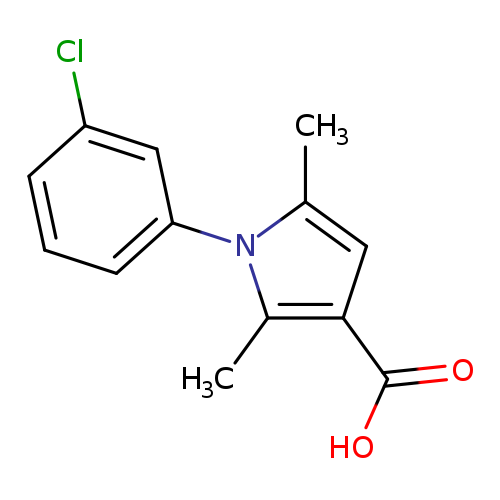 1-(3-chlorophenyl)-2,5-dimethyl-1H-pyrrole-3-carboxylic acid