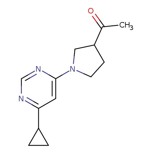 1-[1-(6-cyclopropylpyrimidin-4-yl)pyrrolidin-3-yl]ethan-1-one