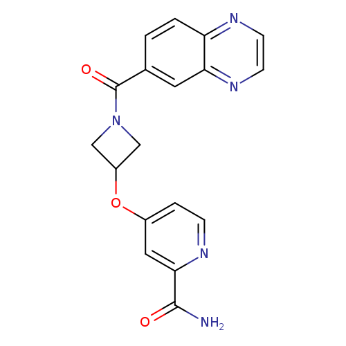 4-{[1-(quinoxaline-6-carbonyl)azetidin-3-yl]oxy}pyridine-2-carboxamide